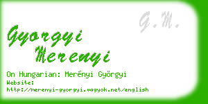gyorgyi merenyi business card