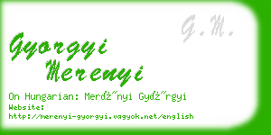 gyorgyi merenyi business card